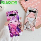 Розовый фиолетовый мраморный чехол для Samsung S22 Plus S21 S20 Ultra Plus S20FE Note 20 A50 A70 A52 A72 A51 S10e S10Plus S10 S8 S9 Plus