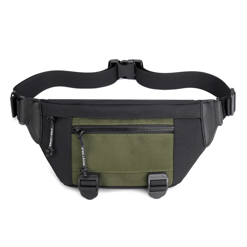 New Men Fashion Oxford Cloth Waist Bag Men's And women's Universal Fanny Pack Sports Travel Outdoor Solid Color Chest Bags |