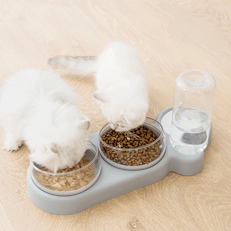 

Practical Cat Dog Feeder Dual-Use Bowl Water Dispenser Dual-Use Bowls Pet Feeding Supplies Drinker For Cats Dog Feed And Bowls