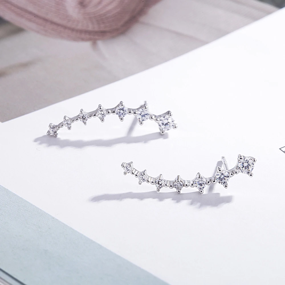 Женские длинные серьги-гвоздики из серебра 100% пробы | Украшения и аксессуары