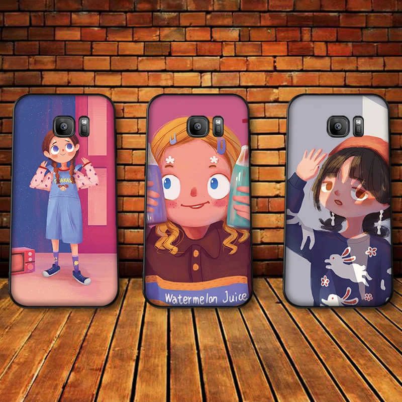 Чехлы для мобильных телефонов samsung A5 3 6 7 8 9 10 A10 A20 30 40 50 60 70 M40 Мягкая силиконовая
