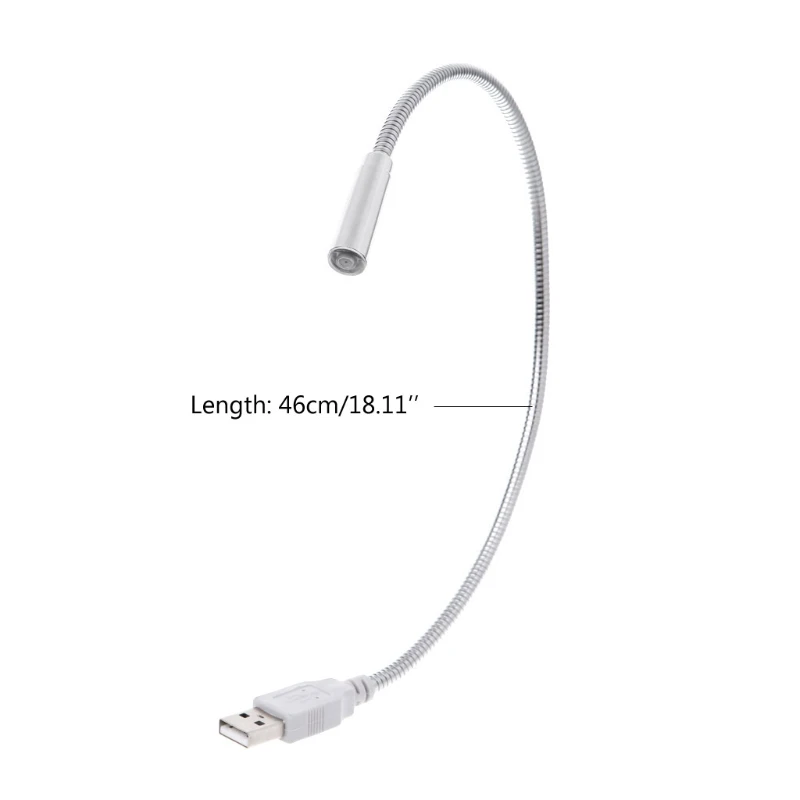 Гибкий USB светильник светодиодный портативный змеиная форма компьютерная лампа
