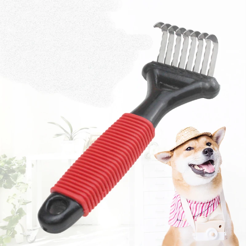 

Dog Cat Trimmer Comb Open Knot Knife Tool Hair Brush dogs Grooming Beauty Tools Removal Combs For matted Long Hair Curly Pets