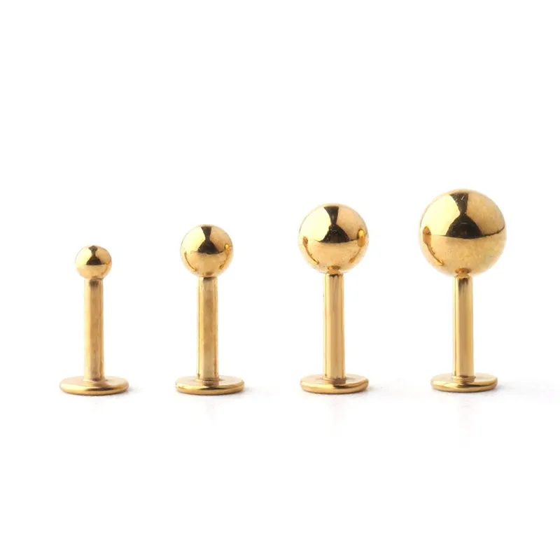 Серьга-гвоздик из нержавеющей стали 316L для пирсинга 16 г 6 мм