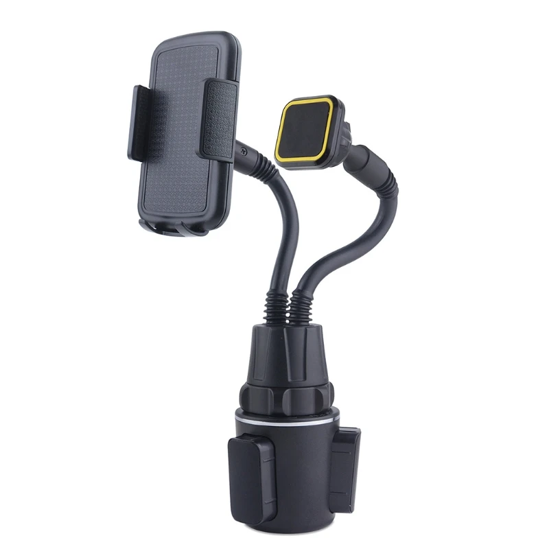 

2in1 Magnetic Car Cup Holder Stand for Phone Adjustable Drink Bottle Mount