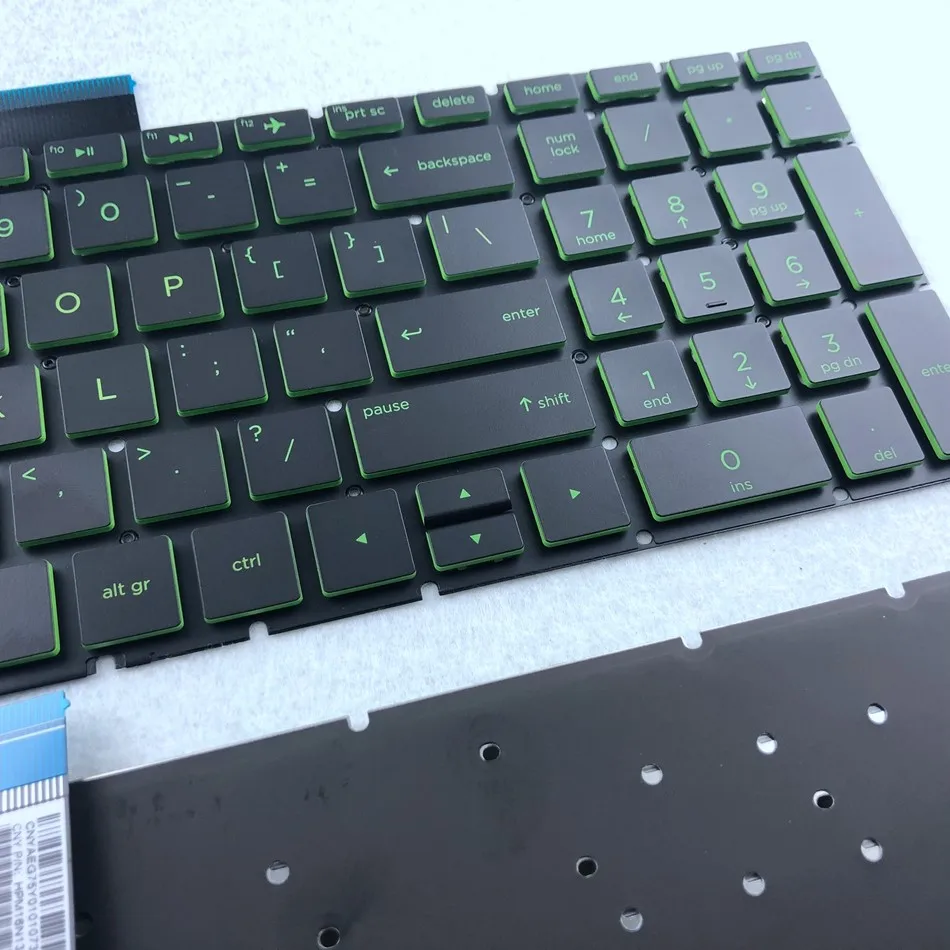Клавиатура с зеленой подсветкой для HP 15-bs 15-bs000 15-BS100 15-BS500 15-BS600 15Q-BD 15-CC 17G-BR 15-BS004TX 15-BW