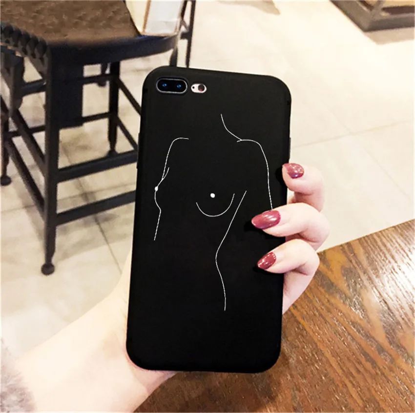 HSR-23256 Забавный абстрактный художественный чехол с линиями для iphone 7 8 6 6s 11 pro plus чехол Модный чехол для телефона s мультяшный женский чехол для iphone X XS MAX - Цвет: HSR-23256