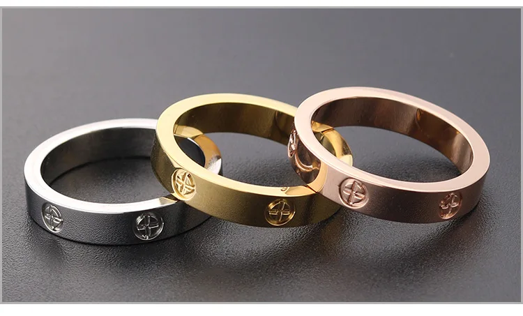 Обручальное кольцо из титановой стали для мужчин и женщин|Кольца помолвки| |