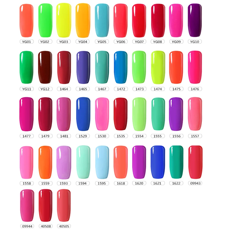 Шарм Чика УФ лак для ногтей неоновый Гибридный гель флуоресцентный ярко-зеленый