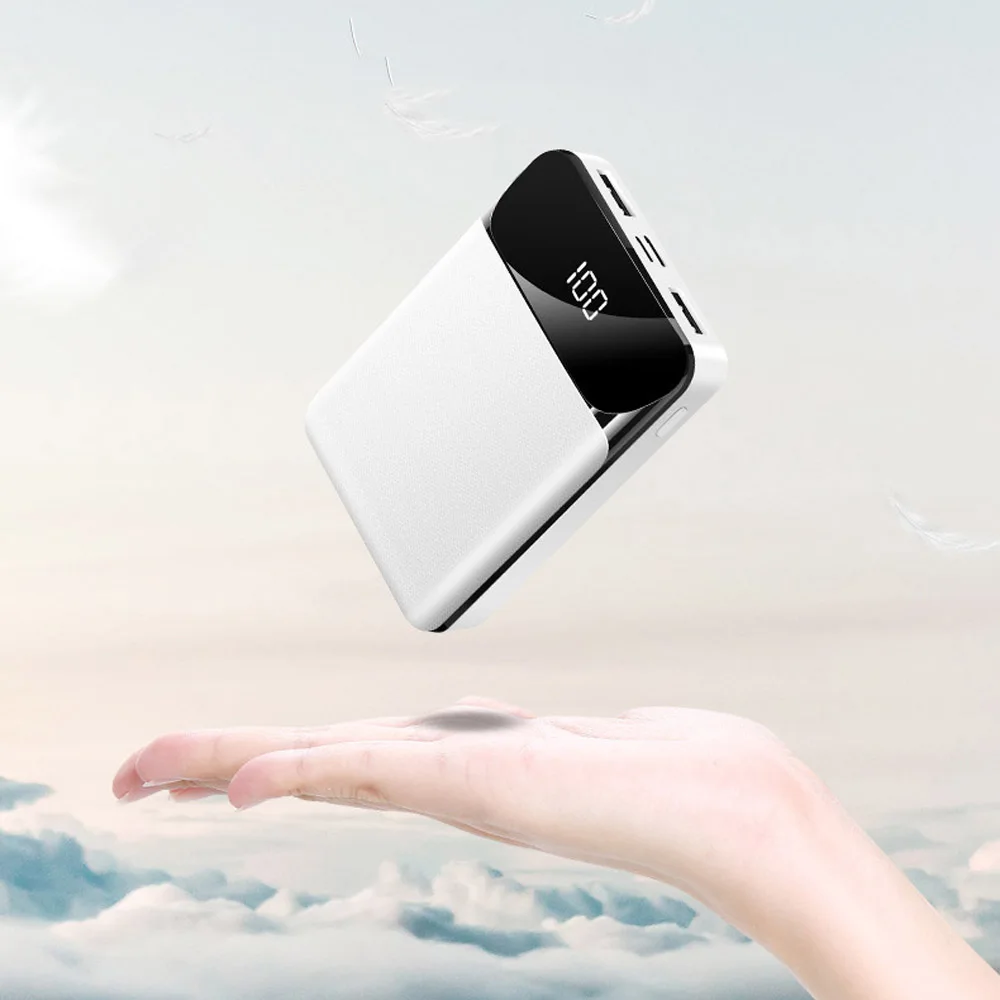 Бейки 10000 мА/ч два USB выхода LED дисплей быстрой зарядки Power Bank чехол для смартфона