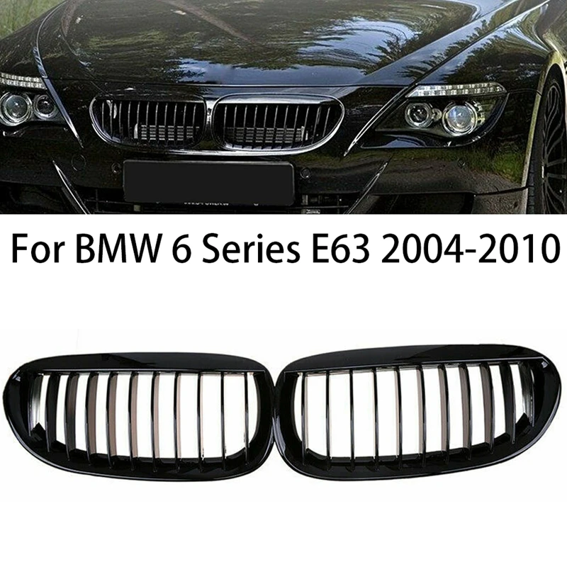 

Gloss Black Car Racing Front grills Gillle Radiator Grill Replacement For BMW E63/E64 M6 650Ci 645Ci 2005-2010 Styling
