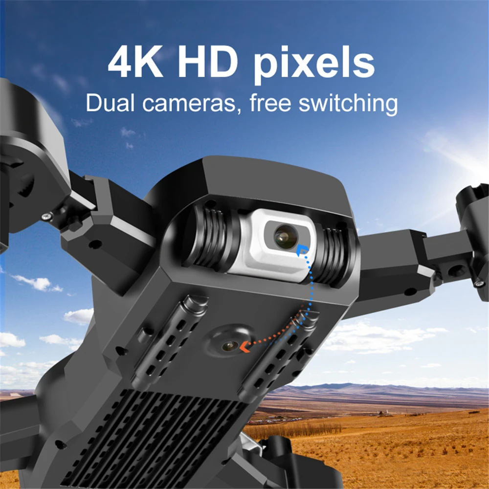 Флэш-Квадрокоптер с двойной Камера 4K 1080P HD мини складной Дрон дистанционным