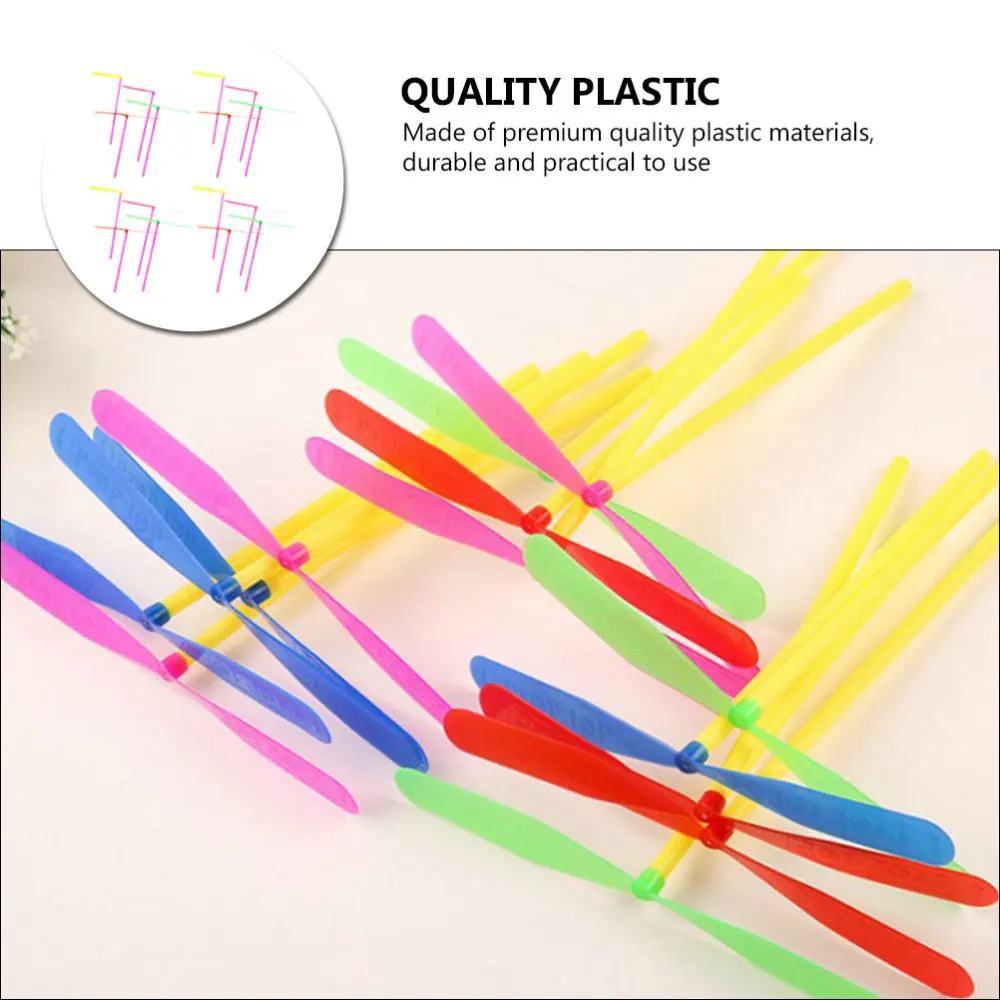 

50pcs Flying Dragonfly Toys Flying Helicopter Toys Hand for Kids