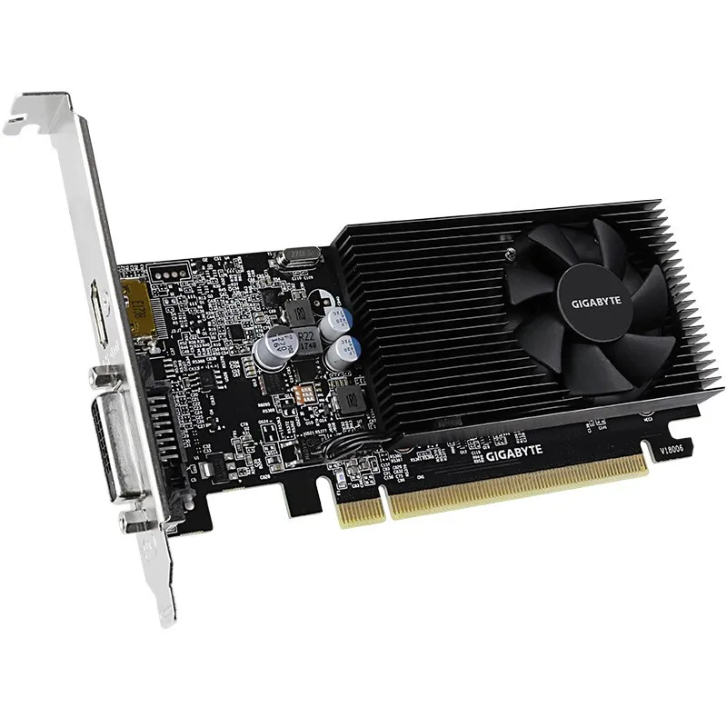 Brand New GIGABYTE GeForce GT 1030 Low Profile D4 2G 2100MHz 14nm 64bit 4096*2160 HDMI/DVI Office graphics Card