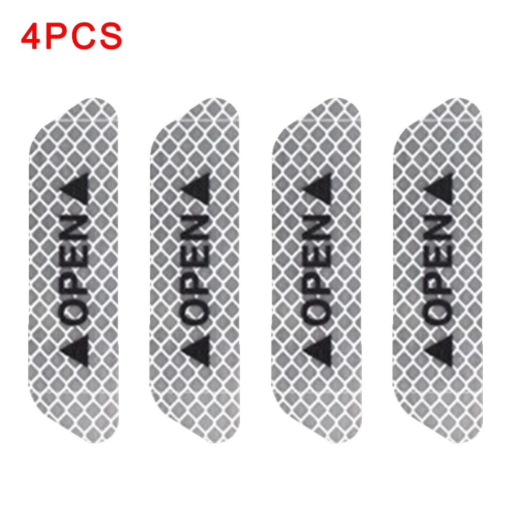 

4 шт./компл. наружные светоотражающие наклейки, светоотражающая лента, предупредительные знаки, светоотражающие полосы, Открытые Знаки, без...