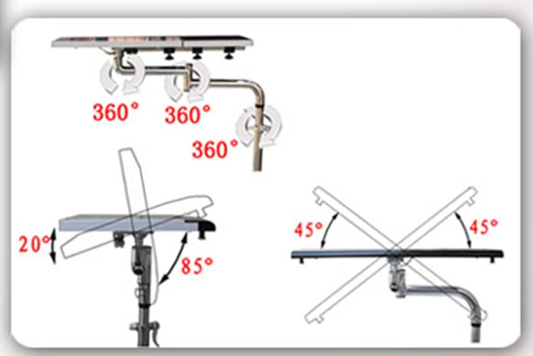 OK лоток прикроватный держатель для монитора клавиатуры складной Поворот на 360
