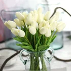 5 шт., искусственные цветы тюльпана на ощупь