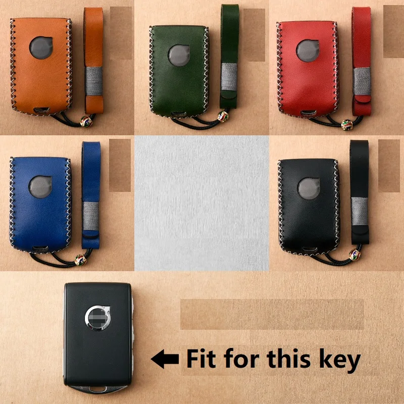 

Genuine Leather Car Remote Key Cover Case For Volvo xc40 xc60 xc90 s90 v90 XC60 XC90 XC40 S90 V90 2018 2019