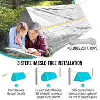 emergency tent emergency survival sleeping bag lightweight waterproof thermal emergency blanket bivy sack outdoor survival tool