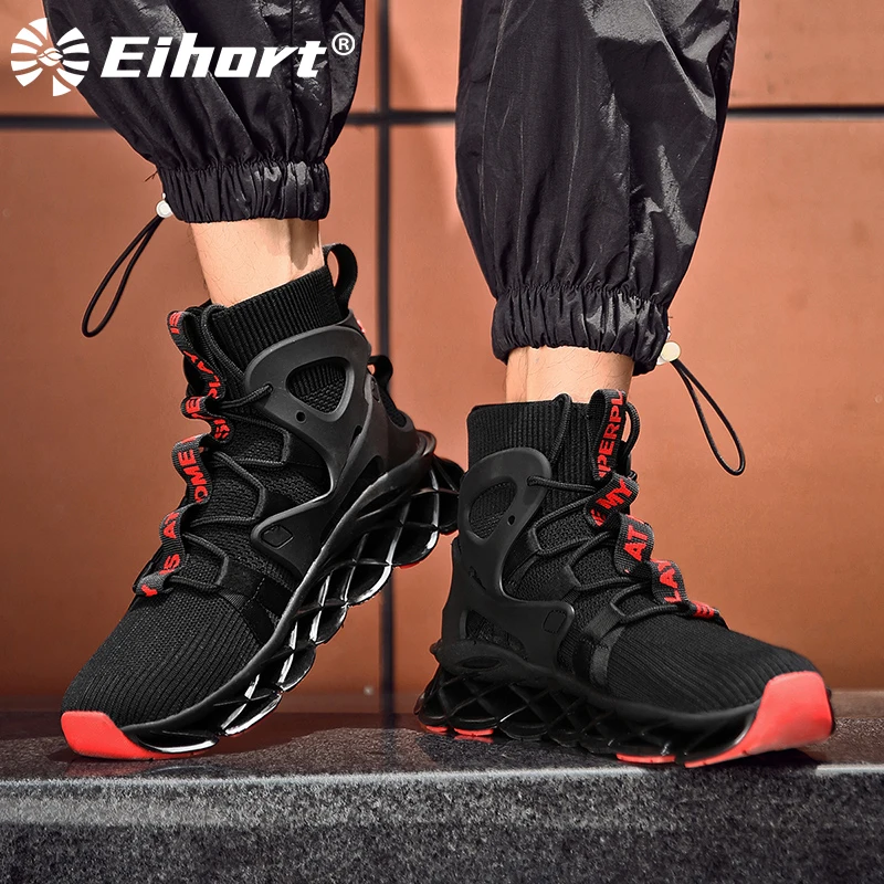 

Eihort удобные дышащие летающие беговые кроссовки, тренировочные амортизирующие мужские кроссовки, уличная Нескользящая спортивная обувь дл...