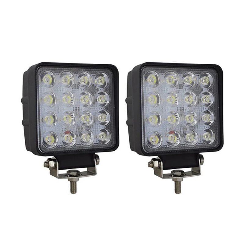 48w Spot Beam SKYWORLD 2 шт. " дюймов 18 Вт 27 Вт 48 Вт внедорожная точечная Светодиодная рабочая лампа прожектор светильник бар для автомобиля 4WD грузовик Трактор Лодка прицеп 4x4 внедорожник ATV - Цвет: 48w Spot Beam