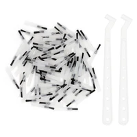 100pcs dental micro applicators brushes with 2pcs handles sticks apply medicine brush medicine wipping tools