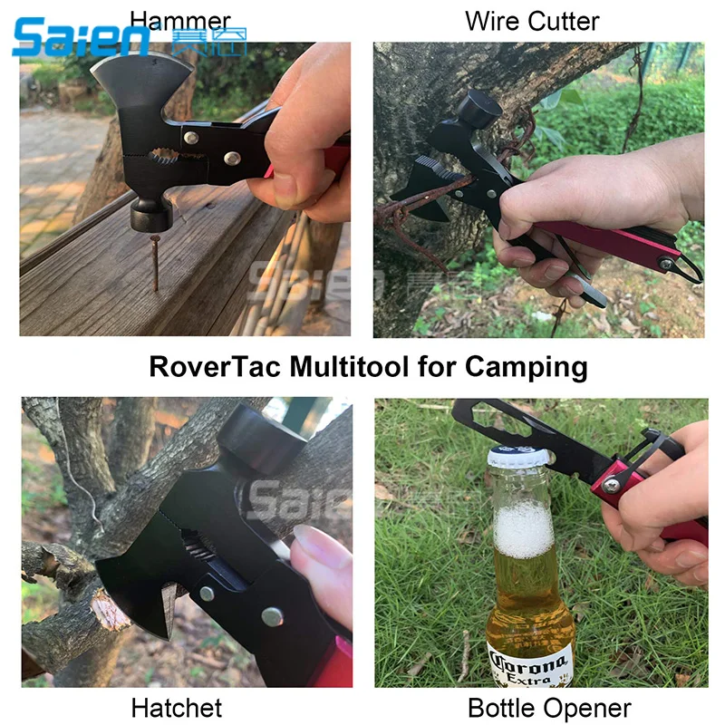 Многофункциональный инструмент из нержавеющей стали 14 в 1 прочный черный оксид