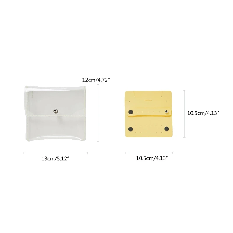 

B36D Transparent Jewelry Earring Storage Box Small Portable Travel Jewelry Earring Earring Storage Box Display Storage Bag