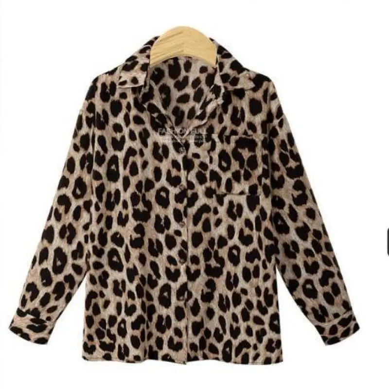 

YAYEYOU 2020 Spring Summer Plus Size 4XL Sexy Women's Blouses Long Sleeve Slim Leopard Print clothing Tops Casual Shirt