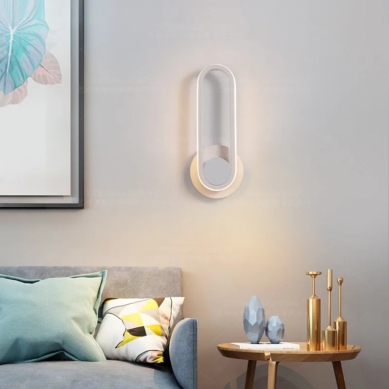 White Modern LED wall sconce light flexible black lamp adjustable mounted dimmable in bedroom reading room foyer | Лампы и освещение