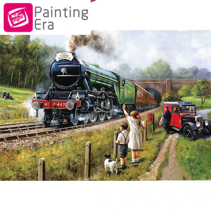 2020 эра 5D алмазная вышивка со шлейфом и пейзажем полный дисплей живопись круглые