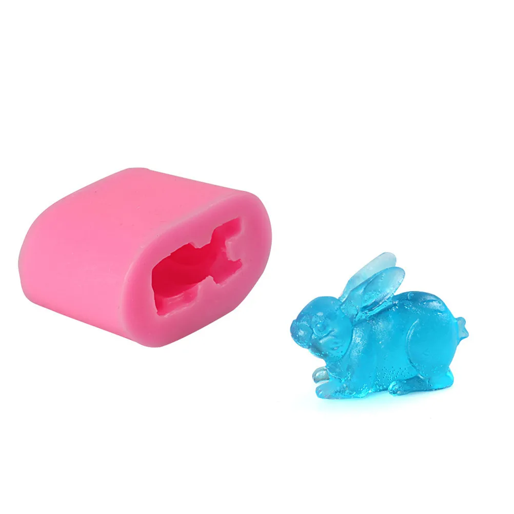 Животное силиконовые формы для кухонной выпечки Торт Декор Пасхальный кролик