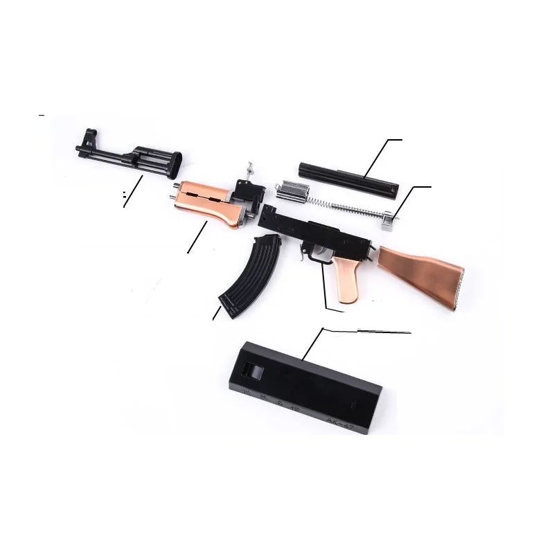 1 2 05 ak47 Металлическая Модель пушки аксессуары игрушки пистолет ak 47 модель