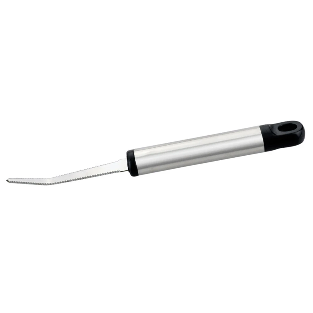 

1PC Serrated Stainless Steel Citrus Peeler With Hanging Hole Grapefruit Knife Peeler Scoop Creative Fruit Tools Kitchen Gadgets