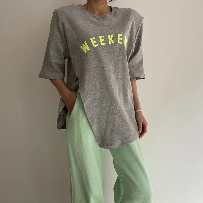 

Дешевая оптовая продажа 2021 весна лето осень новая модная повседневная женская футболка женские красивые женские топы женские Vy9540