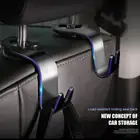 Автомобильная подвесная система хранения Организатор крючки для салона автомобиля переносная вешалка держатель для хранения к автомобильному подголовнику на заднем сиденье молния автомобильные аксессуары