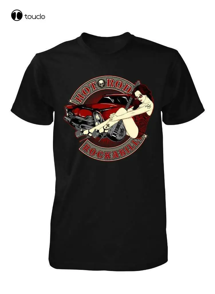

Футболка Bnwt Hot Rod Rockabilly, Сексуальная футболка для солнцезащитных очков, гитары, размеры s-xxl