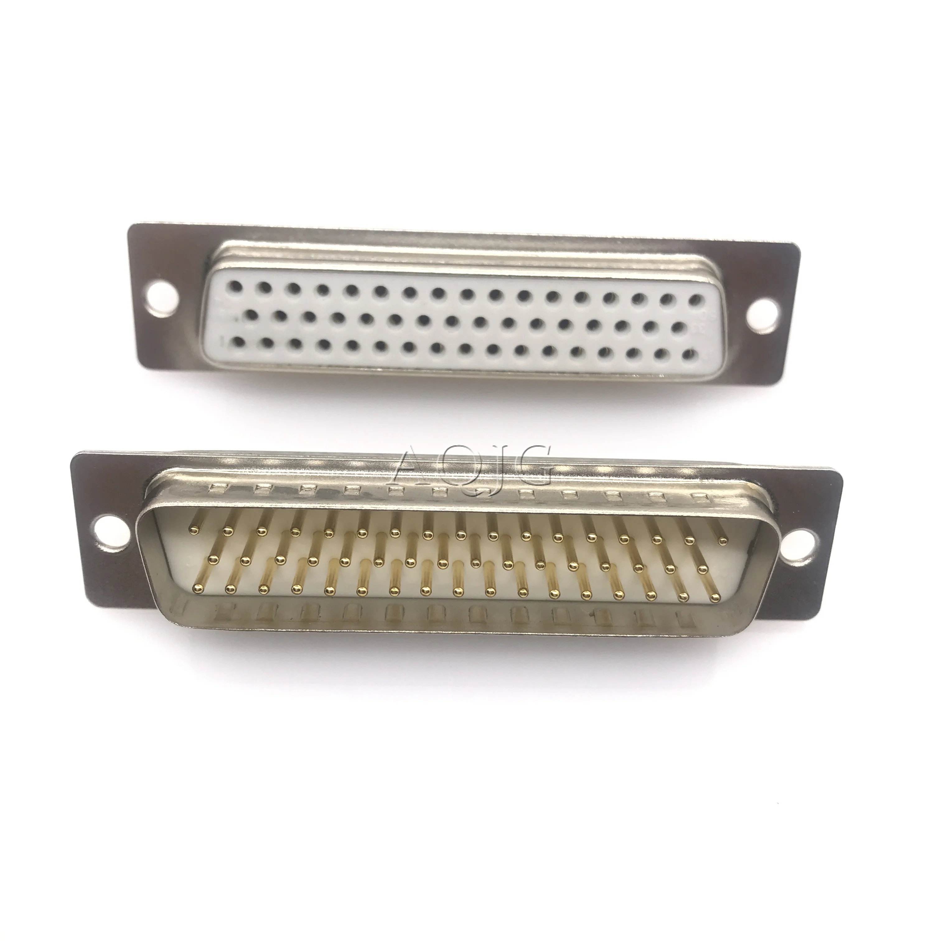 1 шт. позолоченный твердый штырь DB50 штекер разъем паяльный Тип D-Sub 50-контактный