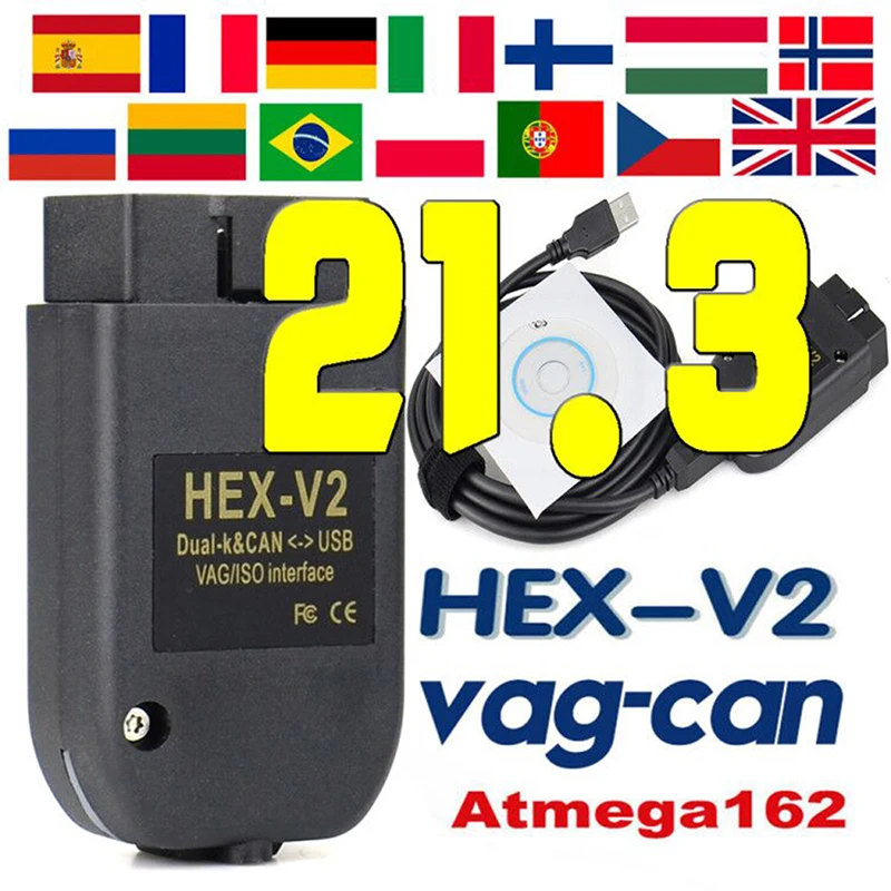 Hex v2 vag com 20.4.1 20 12 действительно 21 3 обновление HEX V2 CAN VAGCOM ATMEGA162 многоязычный для