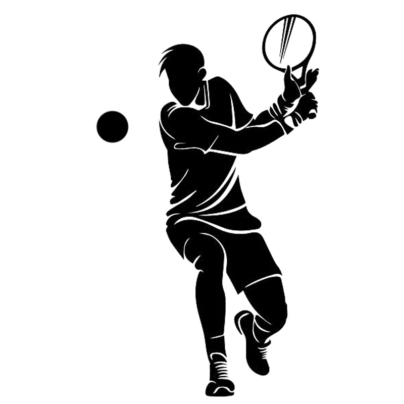 

Fashion Sports Tennis Player Car Sticker Modeling PVC Decal Decoration Accessories ZWW-2892, 17.1cm * 10cm