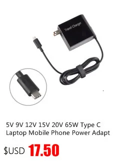 20 в 3.25A 65 Вт адаптер питания зарядное устройство для lenovo X1 Carbon G400 G500 G505 G405 YOGA 13 с США Великобритании ЕС AU 4 вилки