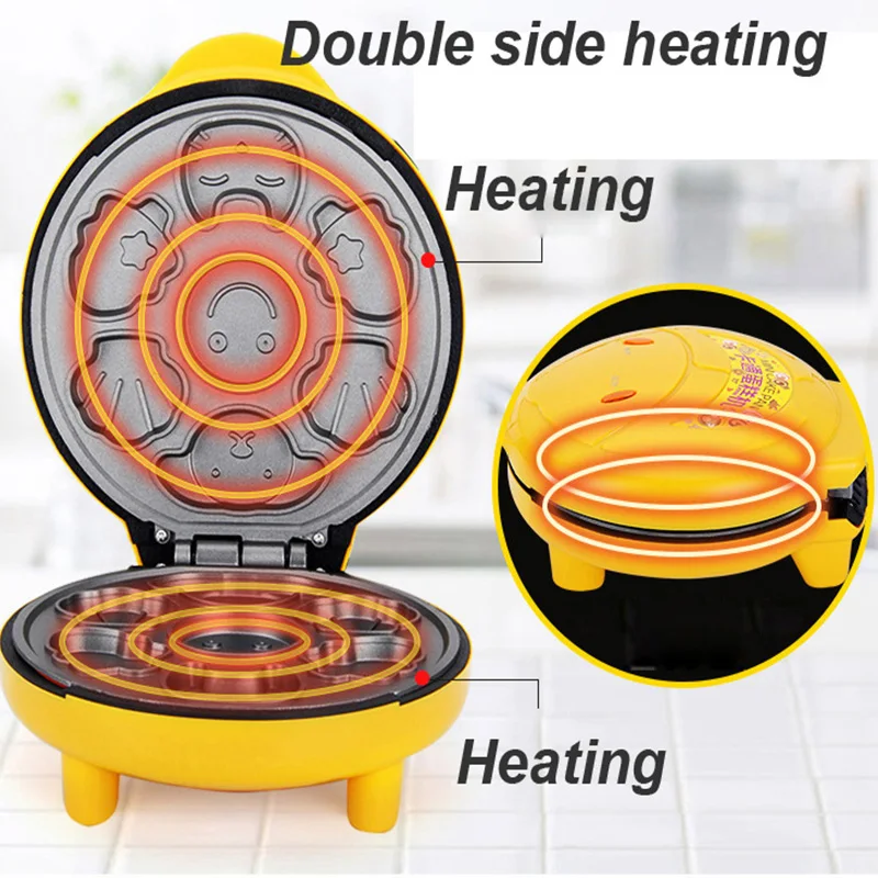 Murah Pembuat Wafel Listrik Mini Mesin Wafel Sarapan Oven Kue Telur Gelembung Panci Oven Kue Telur Mesin Eggette Panci Wafel Mini