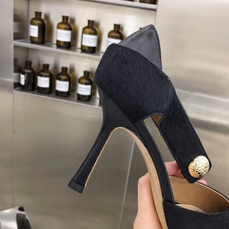 Женские сандалии на очень высоком каблуке туфли лодочки с квадратным носком и