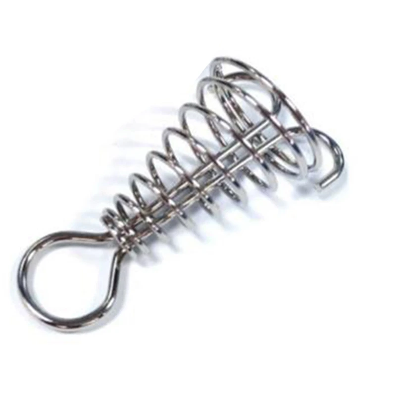 

100Pcs Octopus Deck Nail Carabiner Spiral Spring Durable Rope Buckle Tent Hook Board Nail Camping Hiking