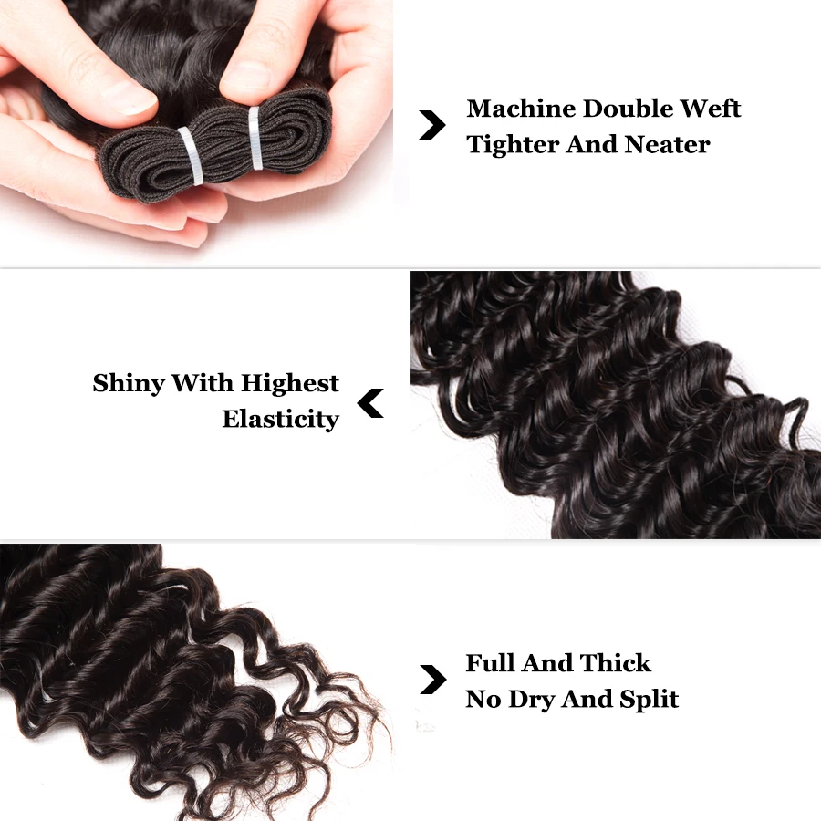 Oxeye девушка глубокая волна Связки с закрытием не запутываются перуанские пучки