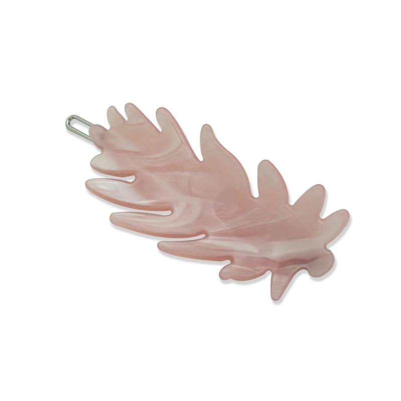 Красочная Заколка-пряжка в богемном стиле модная заколка для волос виде листьев