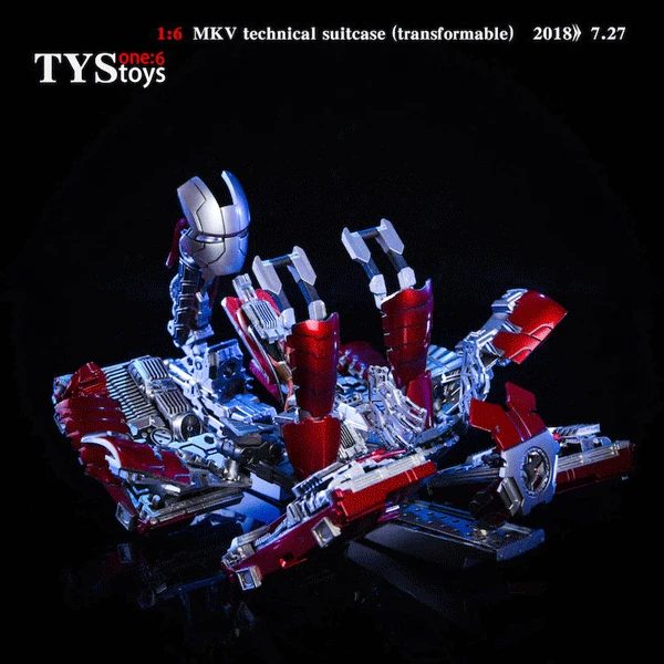 TYStoys 1/6, Мстители, Железный человек, сцена, аксессуар, чемодан, броня, MK5, шарнир, Movabe, фигурка, модель, набор