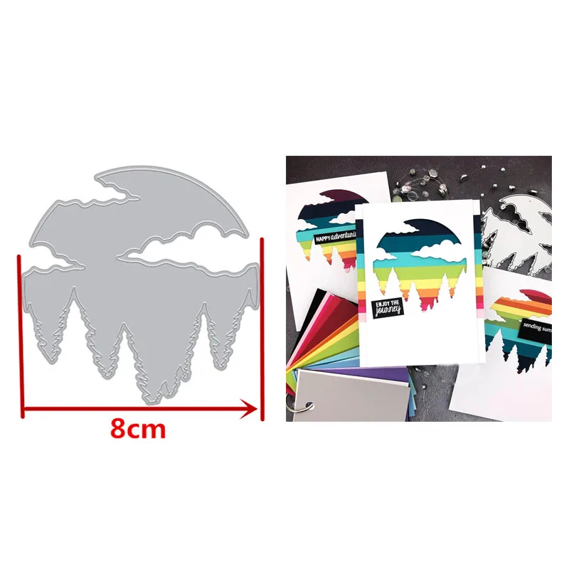 H4299 Задний фон штампы Скрапбукинг Металл резка автобус ремесло штампы для изготовления открыток зима высечки трафарет тиснения - Цвет: H4299