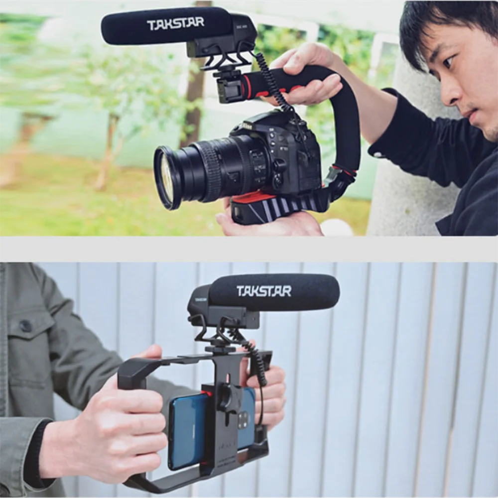 TAKSTAR SGC 600 микрофон для интервью фотография конденсаторный записи DSLR камеры DV