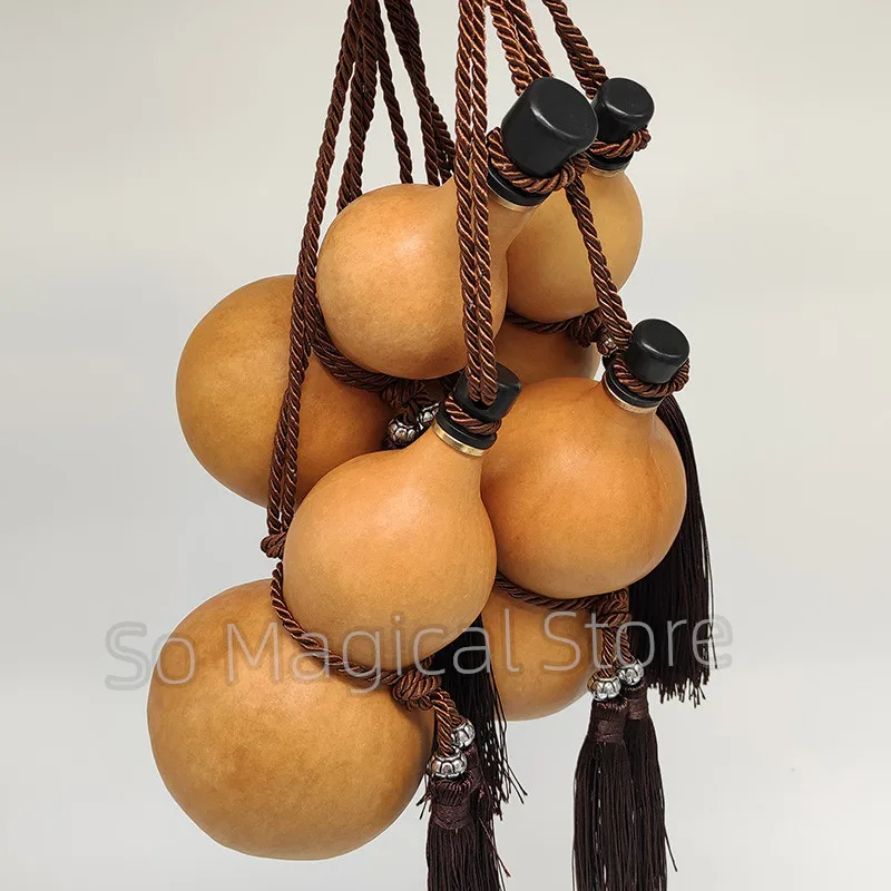 Botella de agua de calabaza seca, calabaza Natural pura, artesan&iacute;a, adorno de calabaza, decoraci&oacute;n con tapa, soporte para bebidas, decoraci&oacute;n de escritorio, regalo de Navidad-1